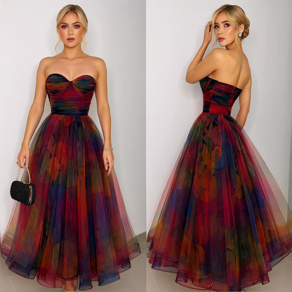 Vestido tulle multicolor 💕