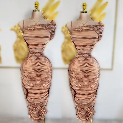 Vestido mesh cappuccino 🤎