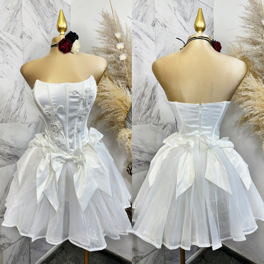 Vestido blanco corset 🤍