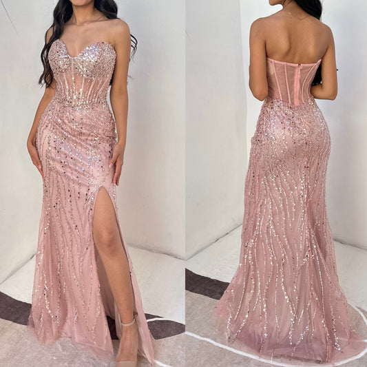 Vestido rosa lentejuelas 🩷