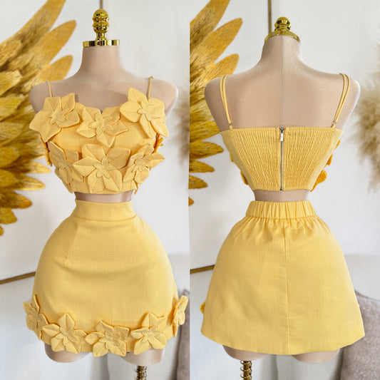 Set amarillo flores 💛