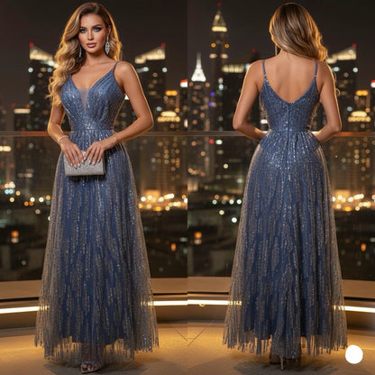 Vestido azul glitter 💙