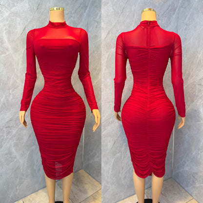 Vestido rojo mesh ❤️