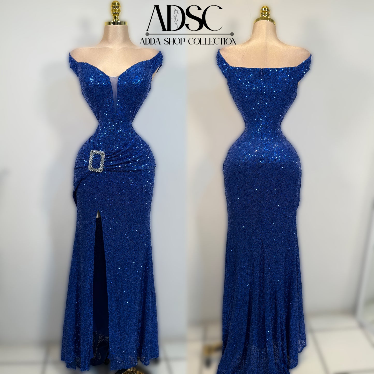 Vestido azul rey lentejuelas 💙