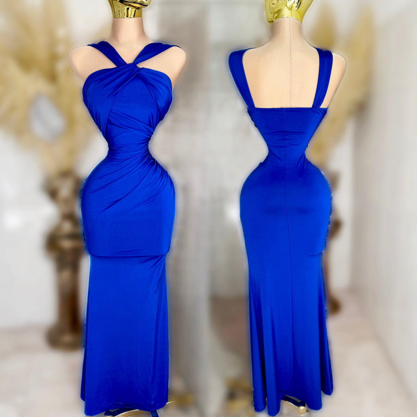 Vestido azul rey licra 💙