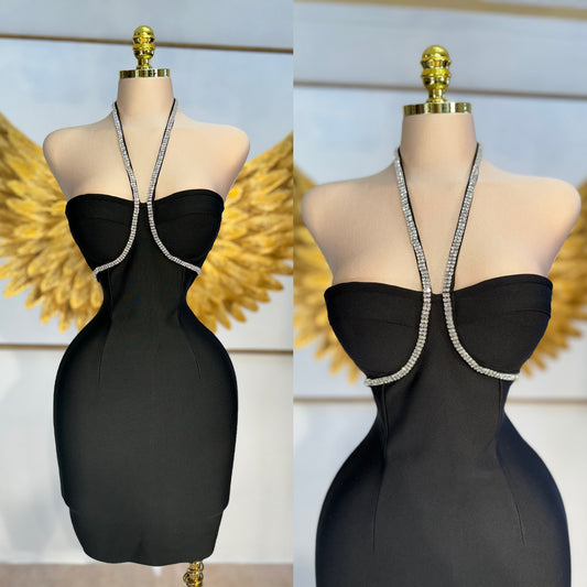 Vestido bandage pedrería 🖤