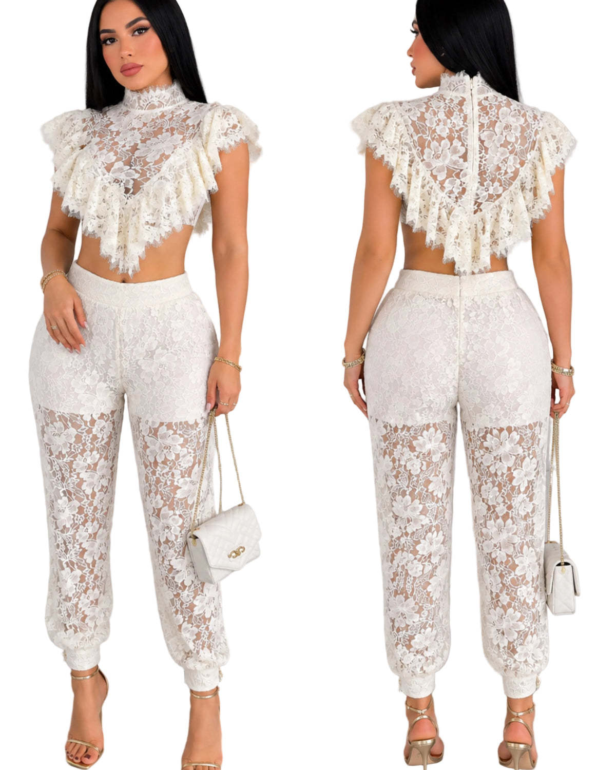Conjunto beige encaje ✨