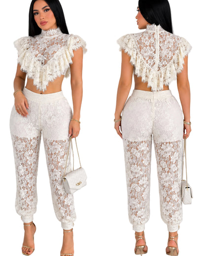 Conjunto beige encaje ✨