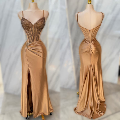 Vestido dorado corset 🧡
