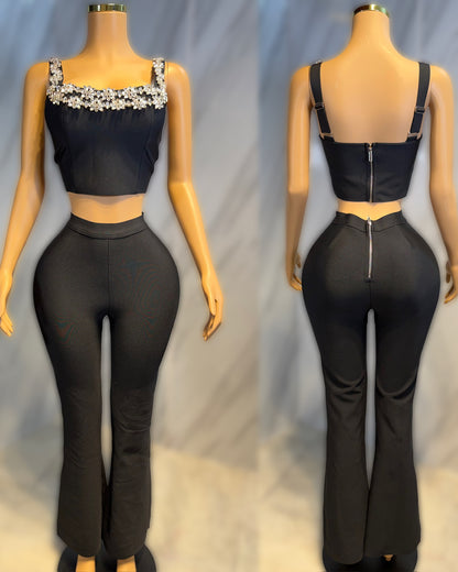 Conjunto bandage pedrería 🖤