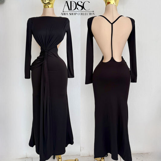 Vestido negro licra doble 🖤