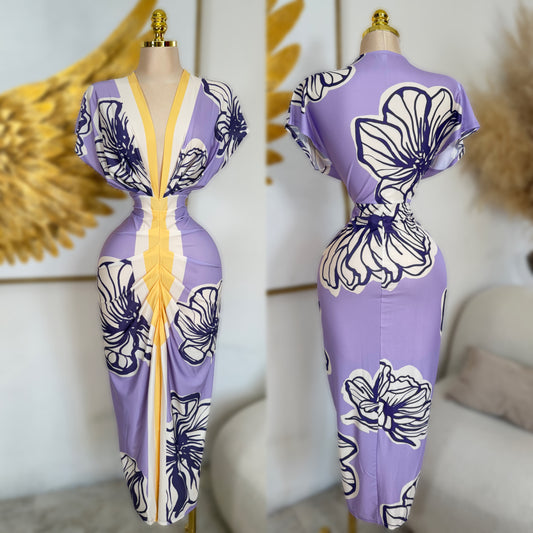 Midi vestido lila 🪻🌼