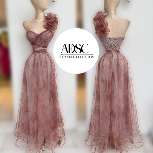 Vestido café tulle 🤎