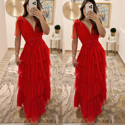 Vestido tulle perlas ❤️