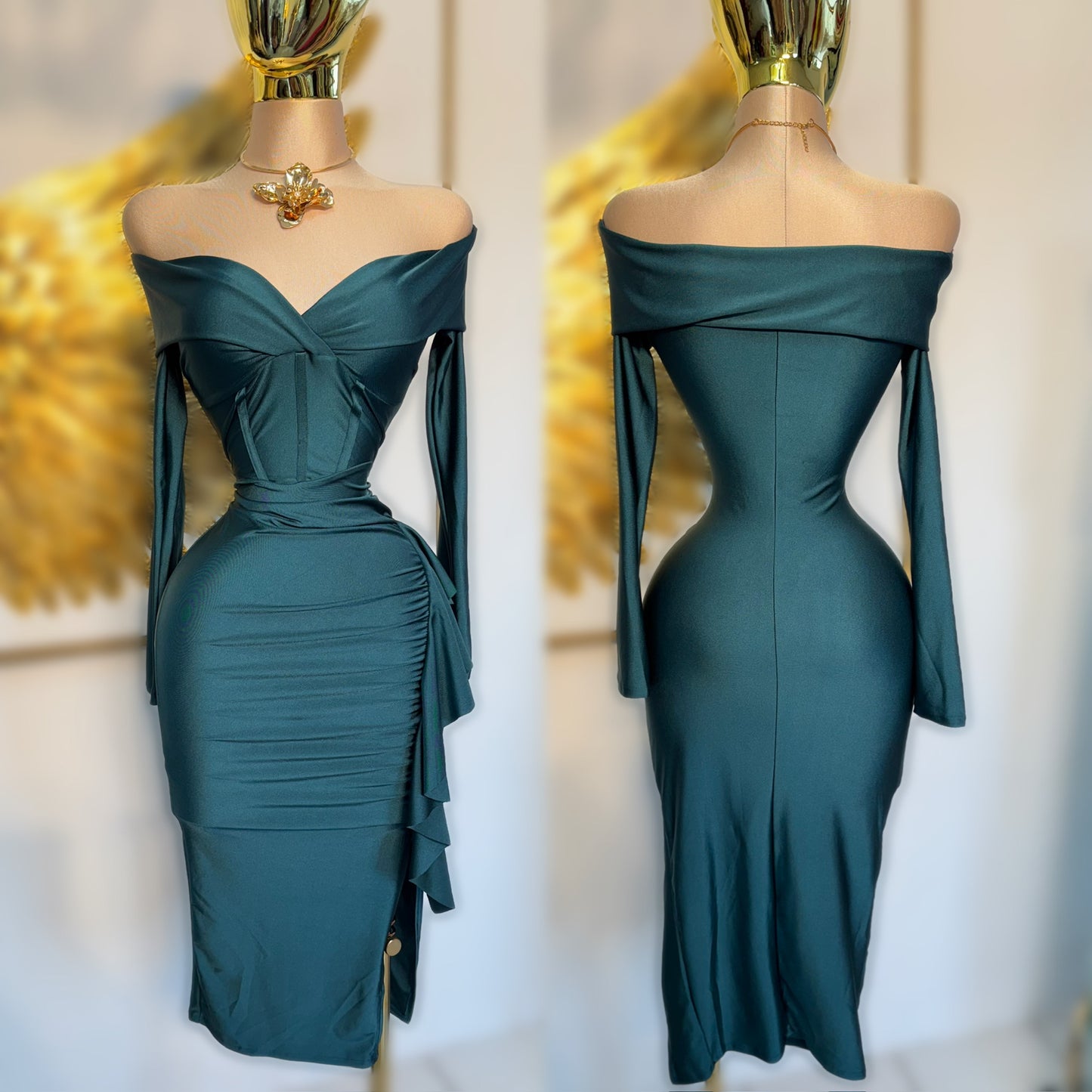 Vestido esmeralda licra 💚