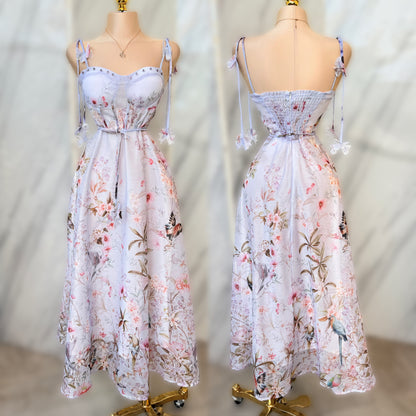 Vestido lila flores 💜