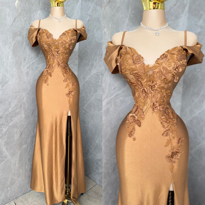 Vestido dorado satín ✨