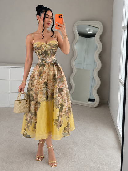 Vestido amarillo flores 🌷💛