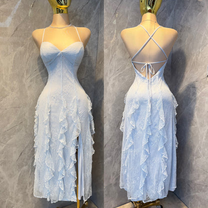 Vestido azul lentejuelas 🩵