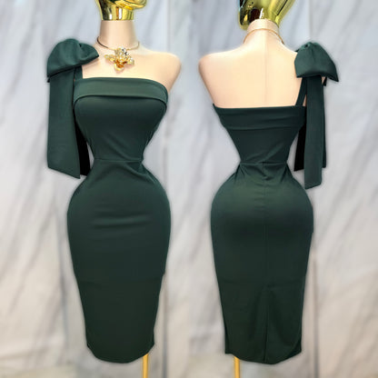 Vestido verde esmeralda 💚