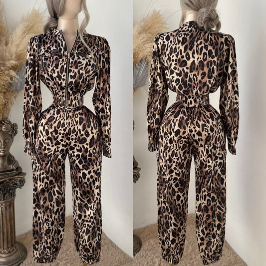 Conjunto animal print satín ✨