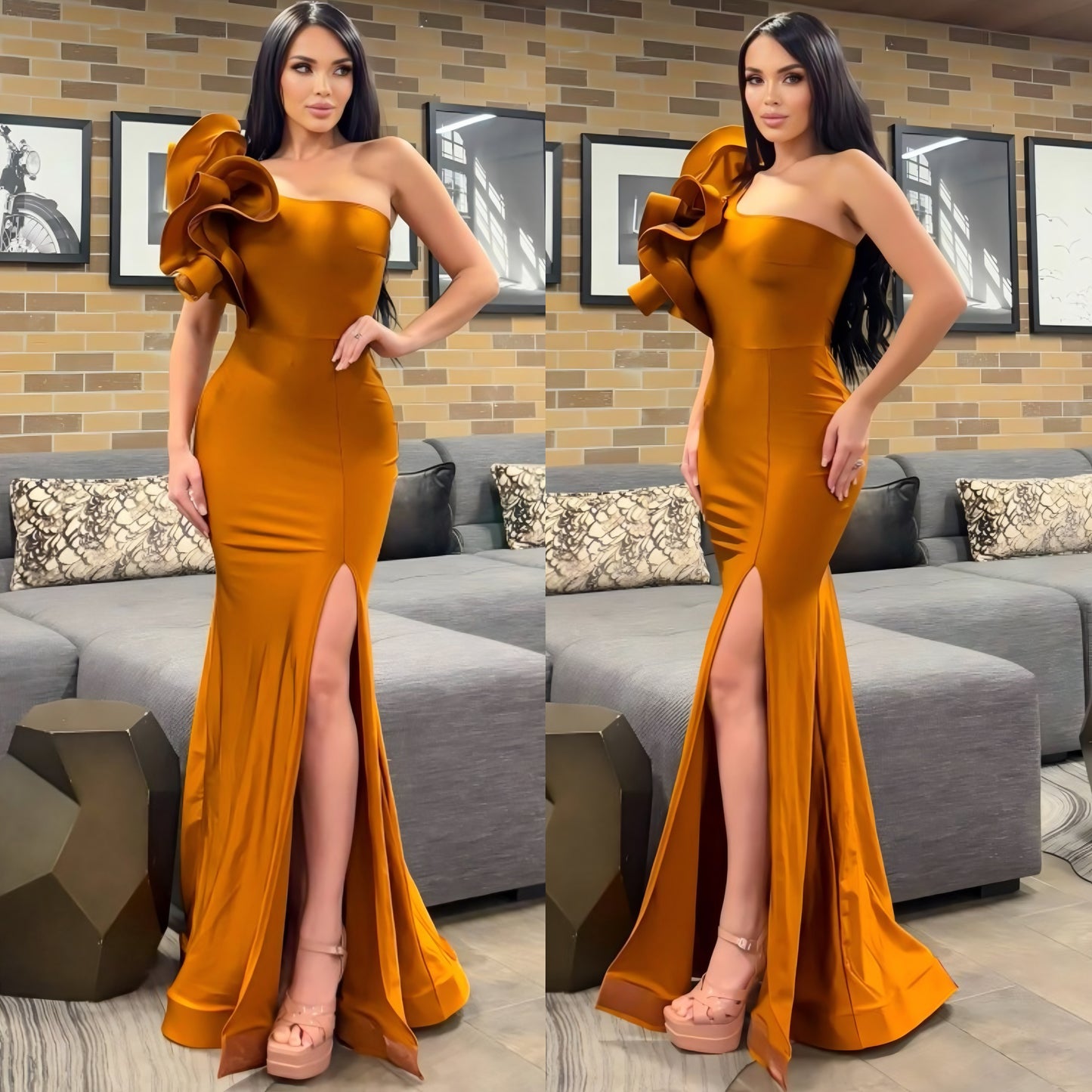Vestido cobre escarola 🧡