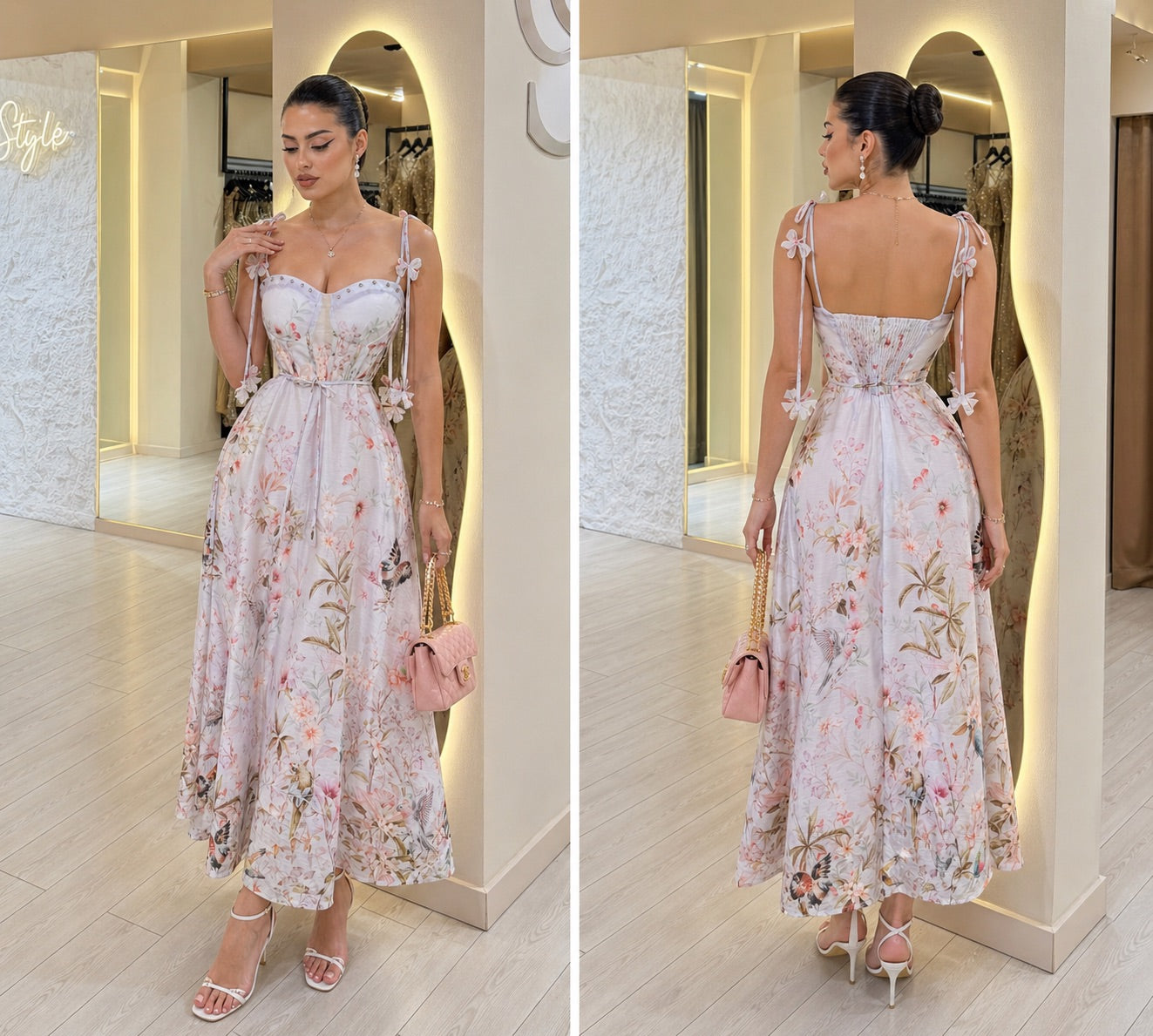 Vestido lila flores 💜