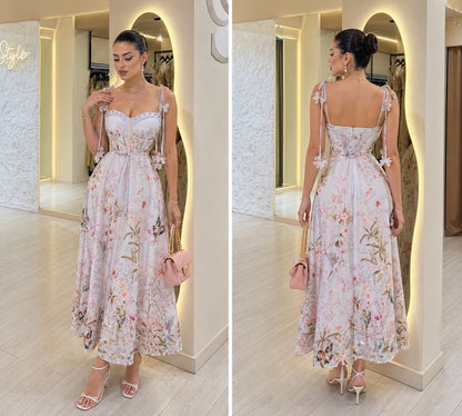 Vestido lila flores 💜