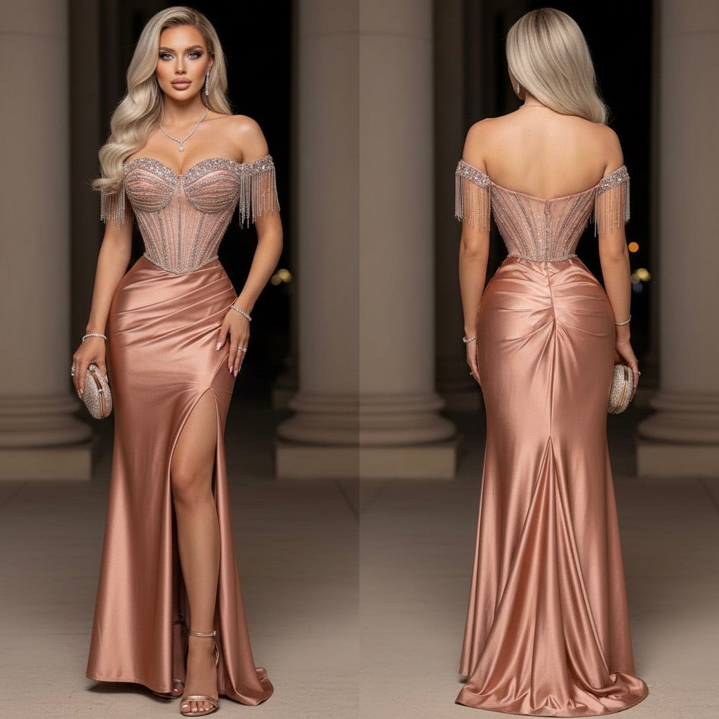 Vestido rosa corset 🩷✨