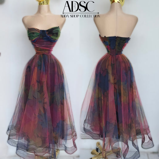 Vestido tulle multicolor 💕