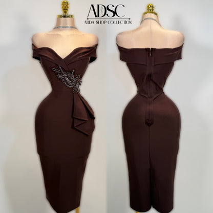 Vestido café bandage 🤎