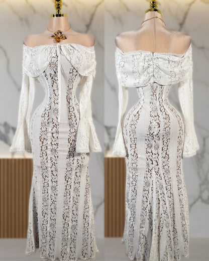 Vestido blanco encaje