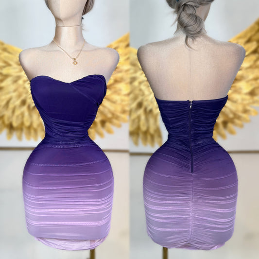 Vestido morado degradado 🩷💜