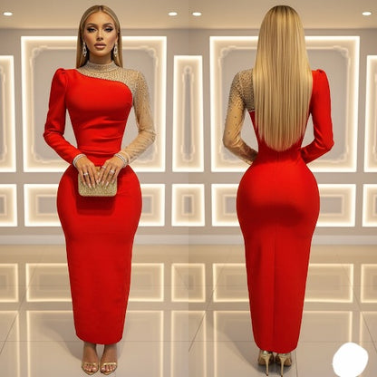 Vestido rojo bandage pedrería ✨❤️