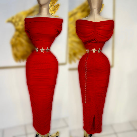 Vestido rojo mesh ❤️