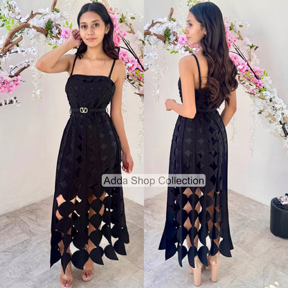 Vestido negro cinto 🖤