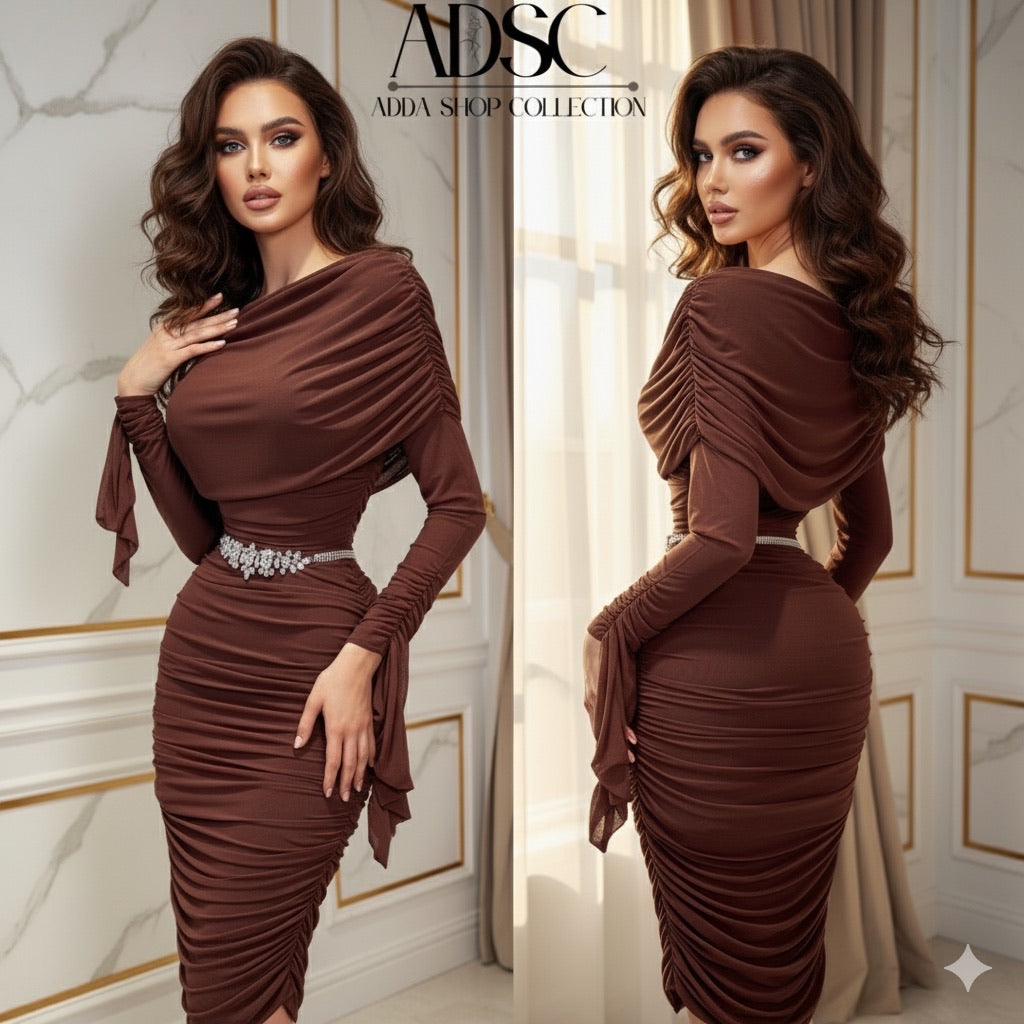 Vestido café mesh 🤎