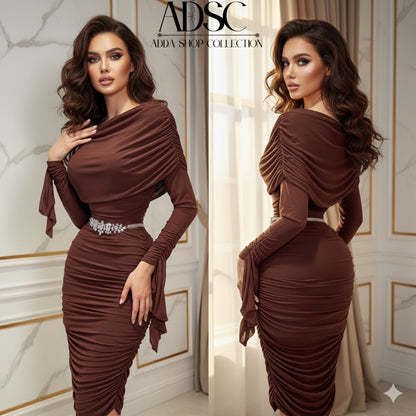 Vestido café mesh 🤎