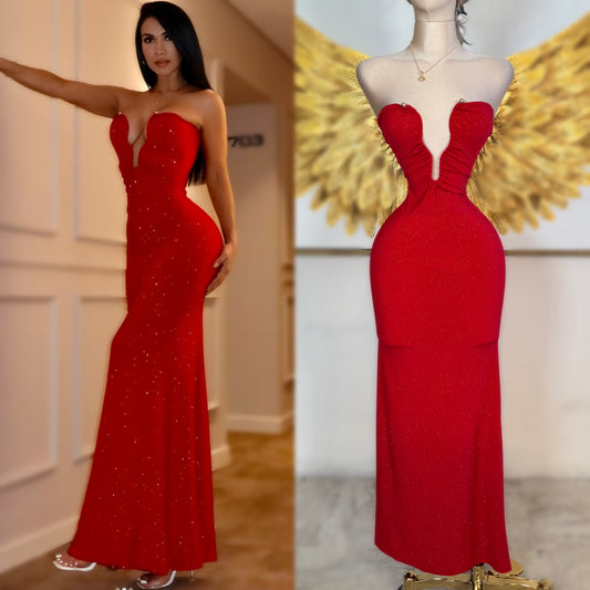 Vestido rojo destellos ❤️✨