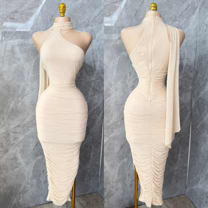 Vestido beige mesh 💛