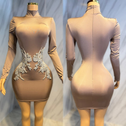 Vestido mocca pedrería ✨🤎