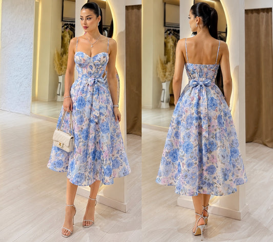 Vestido azul flores 💙🩵