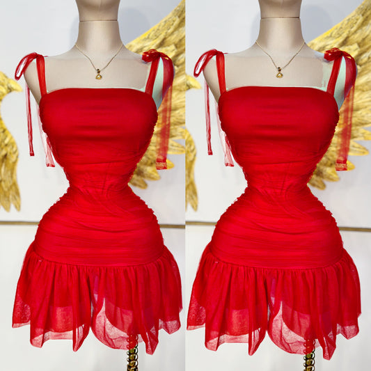 Vestido rojo short ❣️