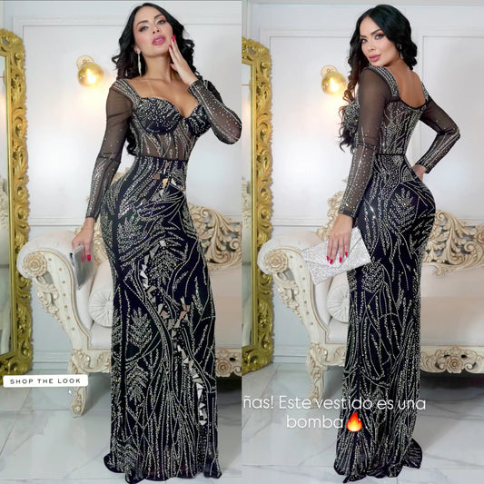 Vestido negro espejos ✨🖤