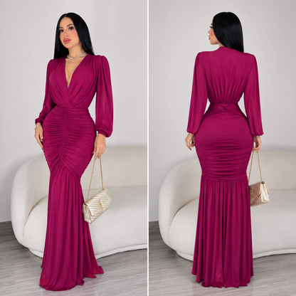 Vestido magenta mesh 🩷