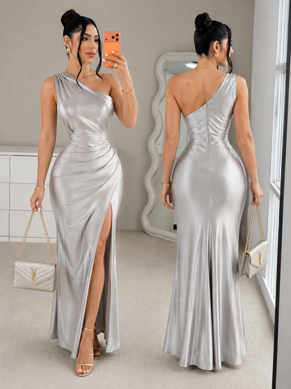Vestido plateado glitter 🩶