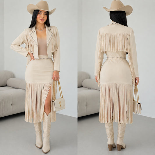 Conjunto beige gamuza 🤎