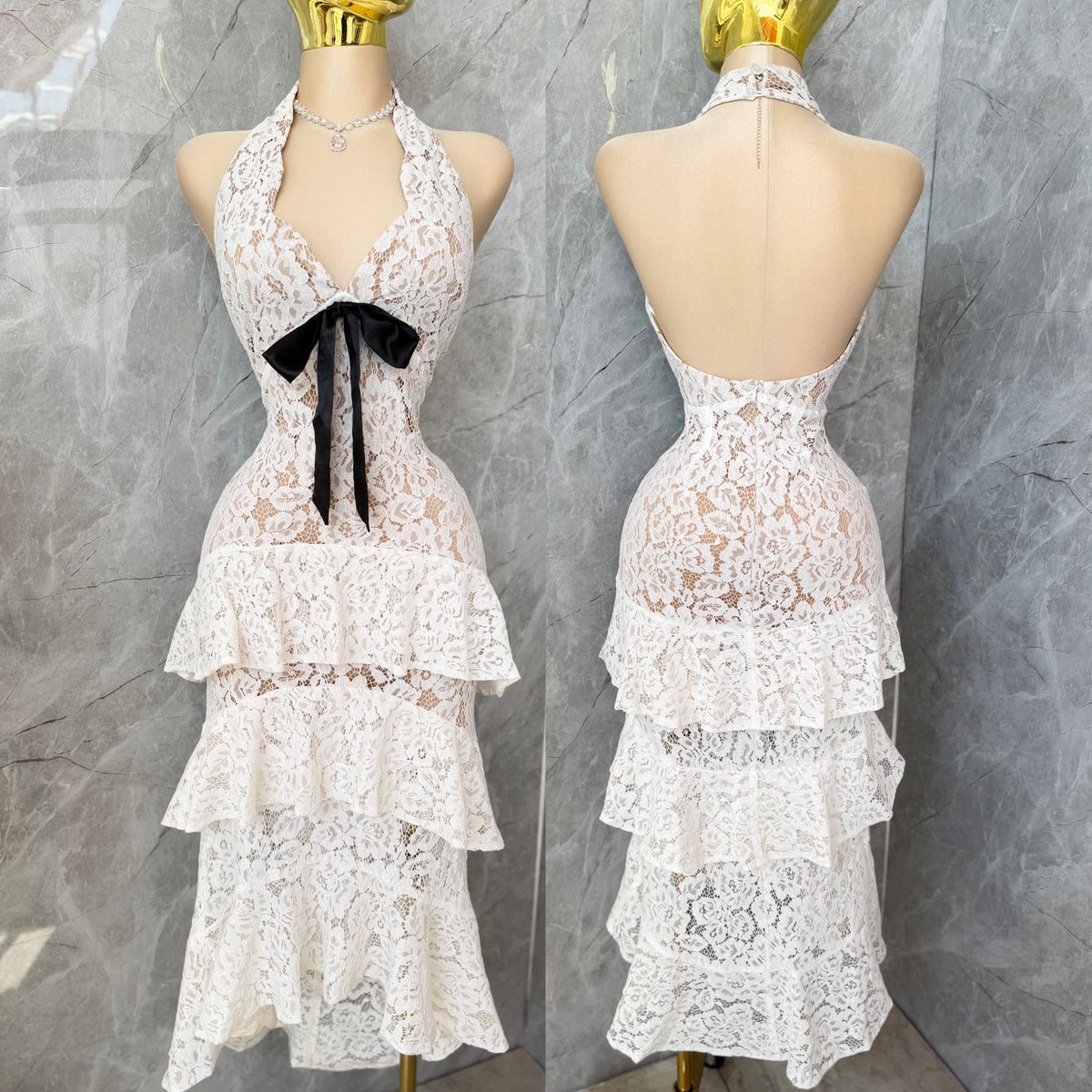 Vestido blanco encaje 🤍