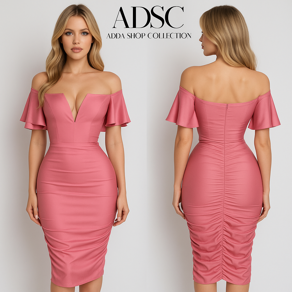 Vestido rosa licra satinada 💕