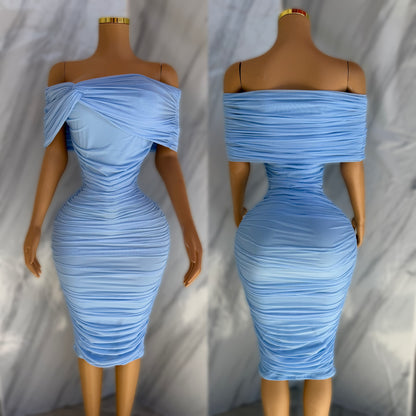 Vestido baby blue mesh 🩵